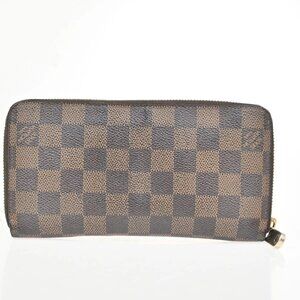 LOUIS VUITTON Zippy Wallet Zip Around Wallet Damier Ebene Brown N60015 09KC30